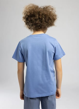 Lee Cooper Mavi Erkek Çocuk Baskılı T-Shirt 262 LCB 242008 RACING MAVİ