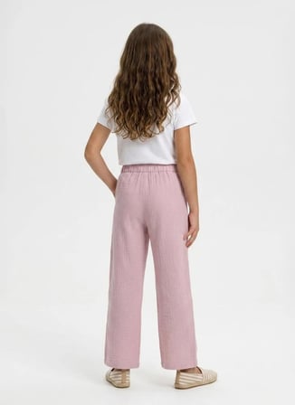 Lee Cooper Gül Kurusu Kız Çocuk Loose Fit Pantolon 262 LCG 221005 LINA GÜL KURUSU