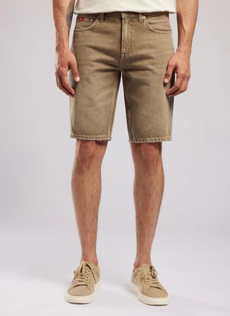 Lee Cooper Haki Erkek Regular Fit Denim Şort 262 LCM 121064 DYLAN ROSADA KHAKI