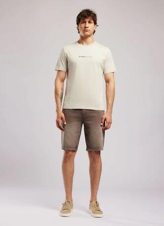 Lee Cooper Kahverengi Erkek Regular Fit Denim Şort 262 LCM 121065 DYLAN ROSADA BRK