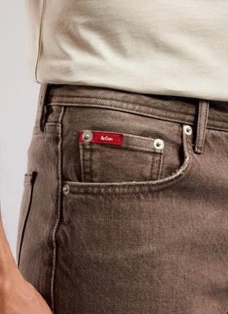 Lee Cooper Kahverengi Erkek Regular Fit Denim Şort 262 LCM 121065 DYLAN ROSADA BRK