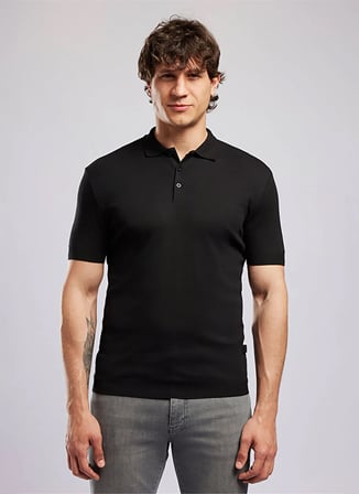 Lee Cooper Siyah Erkek Regular Fit Polo T-Shirt 262 LCM 242060 DENISE 2 SİYAH