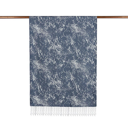 Mermer Desenli İpek Şal 05246 Füme