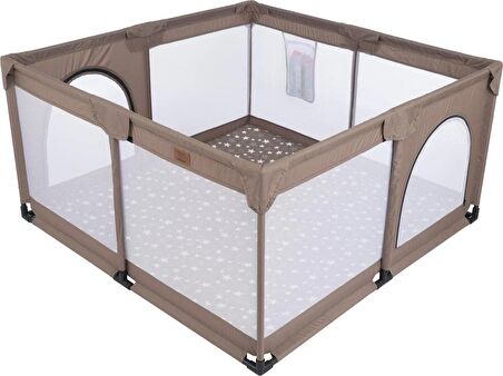 Mamma Playard Güvenli Bebek Ve Çocuk Oyun Alanı Oyun Parkı 125x125 Oyun Matı Ve Topları