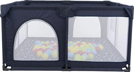 Mamma Playard Güvenli Bebek Ve Çocuk Oyun Alanı Oyun Parkı 125x125 Oyun Matı Ve Topları