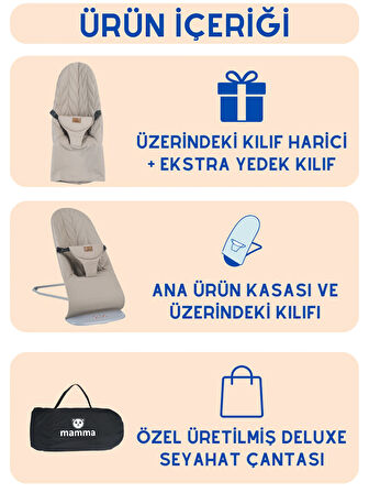 Mamma Deluxe Cotton Ana Kucağı + Ekstra Kılıf ve Seyahat Çantası