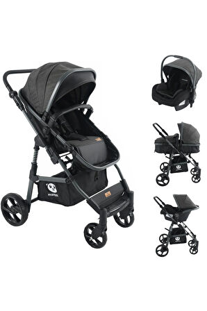 Mamma Flex 6 in 1 Yeni Nesil Amortisörlü Çift Yönlü Travel Sistem Bebek Arabası