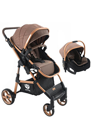 Mamma Flex 6 in 1 Yeni Nesil Amortisörlü Çift Yönlü Travel Sistem Bebek Arabası