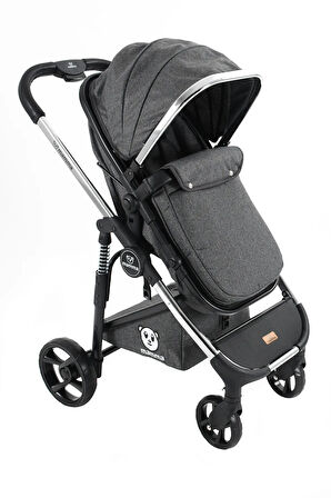Mamma Chrome 6 in 1 Yeni Nesil Krom Kaplamalı Amortisörlü Özel Tasarım Travel Sistem Bebek Arabası