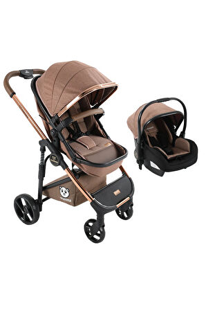 Mamma Chrome 6 in 1 Yeni Nesil Krom Kaplamalı Amortisörlü Özel Tasarım Travel Sistem Bebek Arabası
