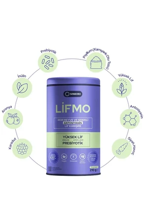 Lifmo Mor Meyve Ve Sebzeli Antosiyanin Lif Karışımı 210 gr
