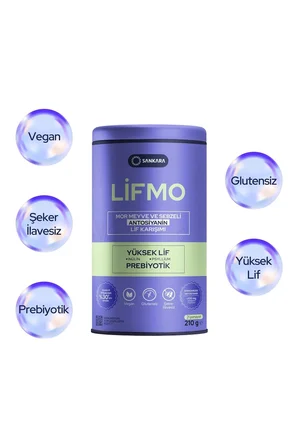 Lifmo Mor Meyve Ve Sebzeli Antosiyanin Lif Karışımı 210 gr