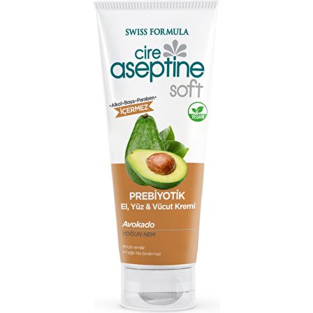 Cire Aseptine Soft Prebiyotik Avokado El Yüz Vücut Kremi 75 ml