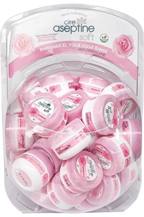 Cire Aseptine Krem 30ml Prebiyotik Gül 50'li Stand