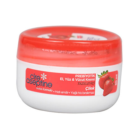 Cire Aseptine Soft Krem Mini Çilek Ozlu Kavanoz 30Ml