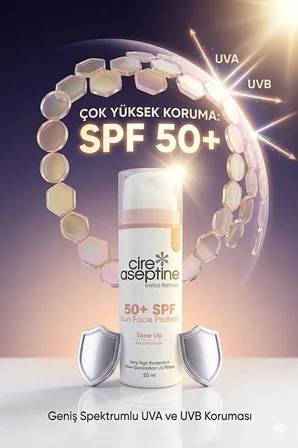 Sun Face Protect Tone Up Ton Dengeleyici 50 SPF Yüz Güneş Koruyucu Krem 50 ml