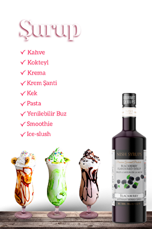 Nish Böğürtlen Aromalı Şurup 700 ML