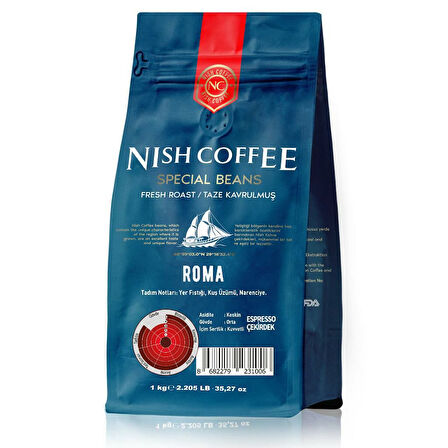 Nish Espresso Roma Kahve 1 Kg