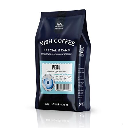 Nish Kahve Nish Yumuşak İçim Öğütülmüş Peru Filtre Kahve 250 gr