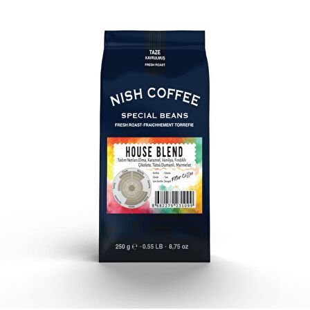 Nish Kahve House Blend Öğütülmüş Filtre Kahve 2 x 250 gr