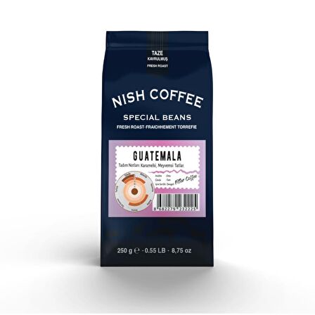 Nish Kahve Guatemala Orta Sert-Sert İçim Kağıt Filtre Huehuetenango Filtre Kahve 2 x 250 gr