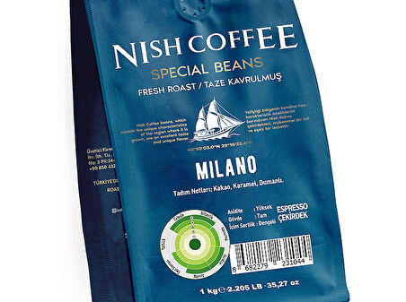 NISH Milano 1000gr Espresso Kahve