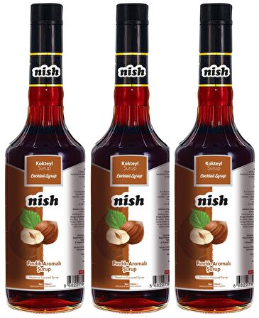 Nish Fındık Aromalı Şurup 3 x 700 ml