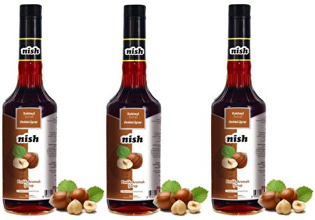 Nish Fındık Aromalı Şurup 3 x 700 ml