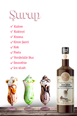 Sirius Premium Irish Krema Aromalı  Şurup 700 ML