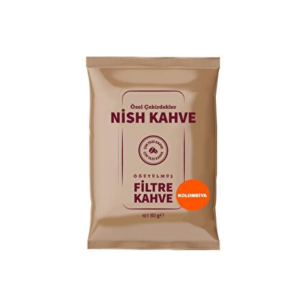 Nish Kahve Brazil Yumuşak İçim Öğütülmüş Colombia Filtre Kahve 4 x 80 gr