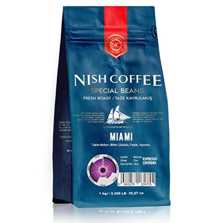 Nish Espresso Miami Kahve 1 Kg