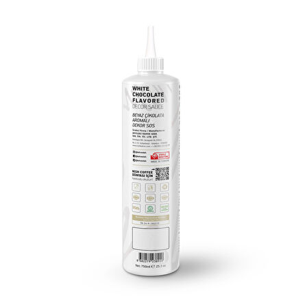 Nish Beyaz Çikolata Aromalı Dekor Sos 750 GR 