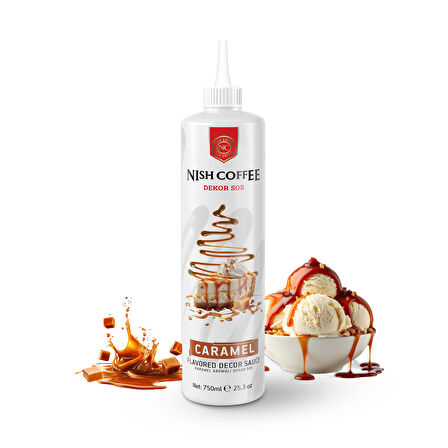 Nish Karamel Aromalı Dekor Sos 750 GR 