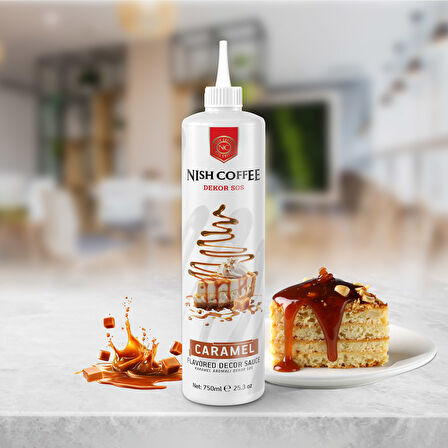 Nish Karamel Aromalı Dekor Sos 750 GR 