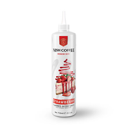 Nish Çilek Aromalı Dekor Sos 750 GR 
