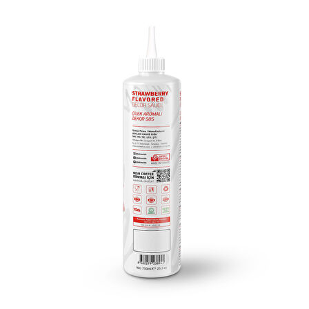 Nish Çilek Aromalı Dekor Sos 750 GR 