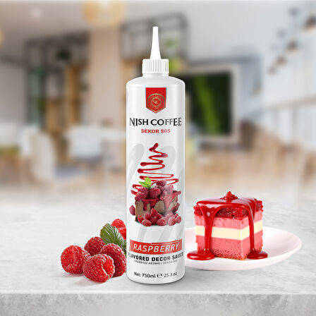 Nish Frambuaz  Aromalı Dekor Sos 750 GR 