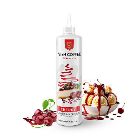 Nish Vişne Aromalı Dekor Sos 750 GR 