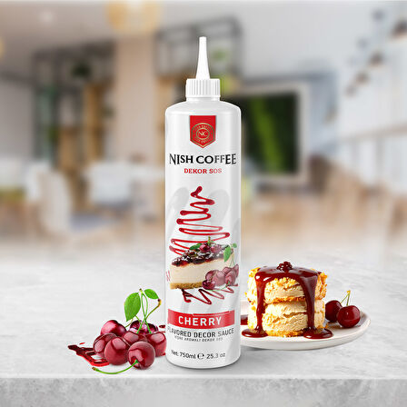 Nish Vişne Aromalı Dekor Sos 750 GR 