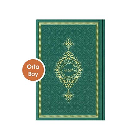 Orta Boy Termo Deri Kuran-ı Kerim (Yeşil, Mühürlü)