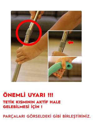 SMARTER SHINY SPREY MOP + MİKROFİBER 3 LÜ TEMİZLİK BEZİ SET