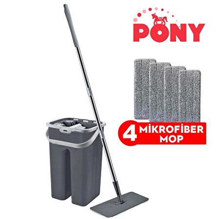 PONY TABLET MOP 4 ADET MİKROFİBER MOP TEMİZLİK SETİ