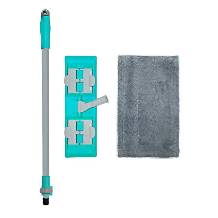SMARTER MAGIC MOP PASPAS + MİKROFİBER BEZ 3 LÜ TEMİZLİK BEZİ