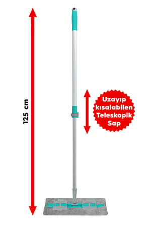 SMARTER MAGIC MOP PASPAS + MİKROFİBER BEZ 3 LÜ TEMİZLİK BEZİ