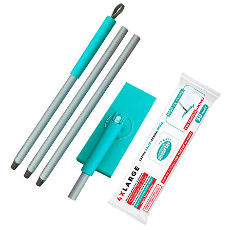 SMARTER ŞİP ŞAK MOP + YER HAVLUSU OTOMATİK EL DEĞMEDEN TÜM BEZLERLE UYUMLU TEMİZLİK SETİ PASPAS