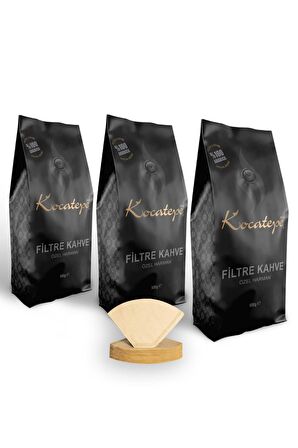 Filtre Kahve 3 X 500 Gr + Folyo Filtre Kağıdı Hediye