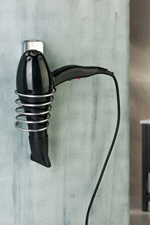 Yapışkanlı Fön Makinesi Askısı Saç Kurutma Makinesi Tutacağı Fön Askısı