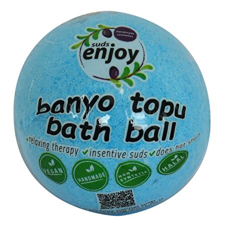 Himalaya Tuzlu El Yapımı Banyo Bombası Banyo Topu Mavi 90-120 Gr