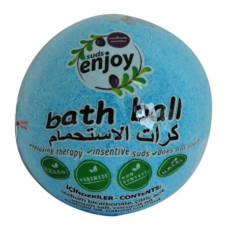 Suds Enjoy El Yapımı Himalaya Tuzlu Banyo Bombası Topu Mavi 100G