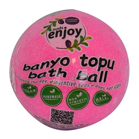 Pembe Düşler El Yapımı Banyo Bombası Banyo Topu Pembe 90-120 Gr